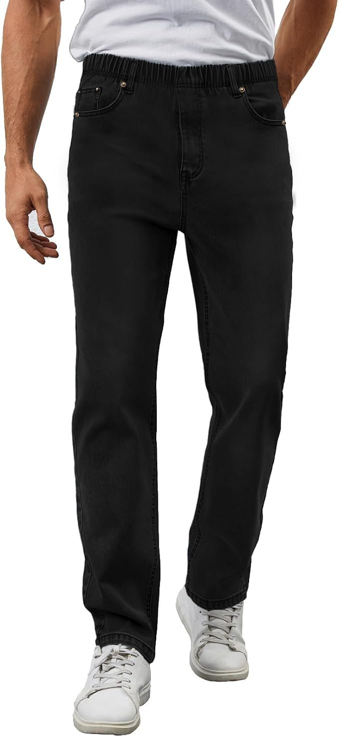 Men's Straight Jeans - Navy - Image 7