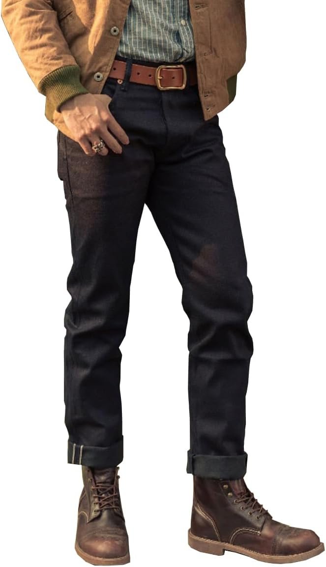 Men's Selvedge Jeans - Black - Image 2