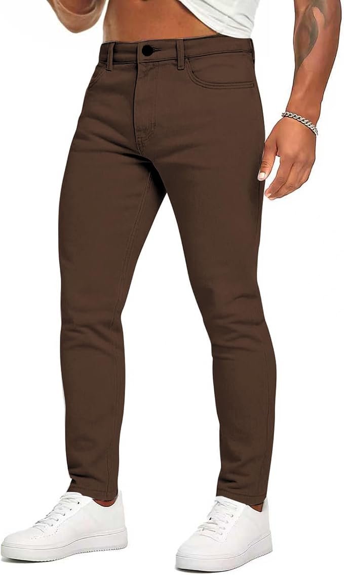 Men's Tapered Jeans - Grey - Image 5