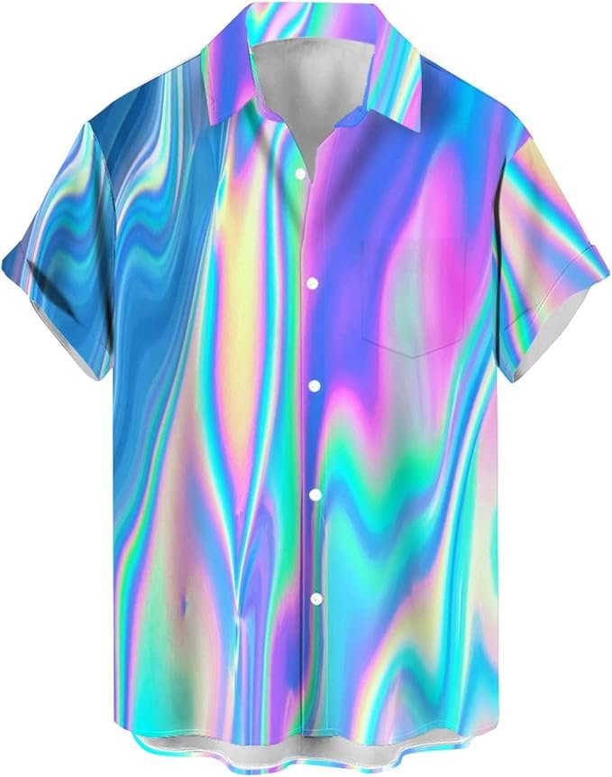 Men's Casual Button-Down Shirt - Black - Image 2