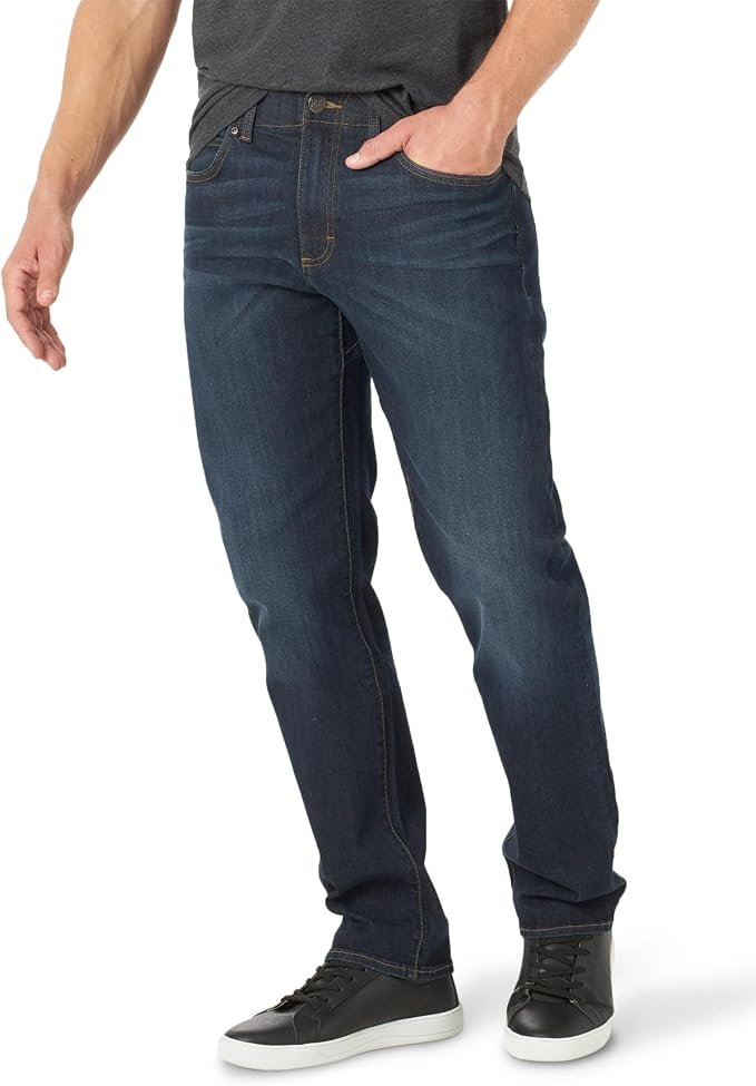 Men's Tapered Jeans - Navy - Image 3