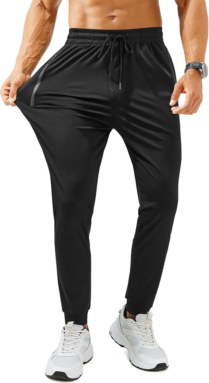 Men's Tapered Joggers - Black - Image 4