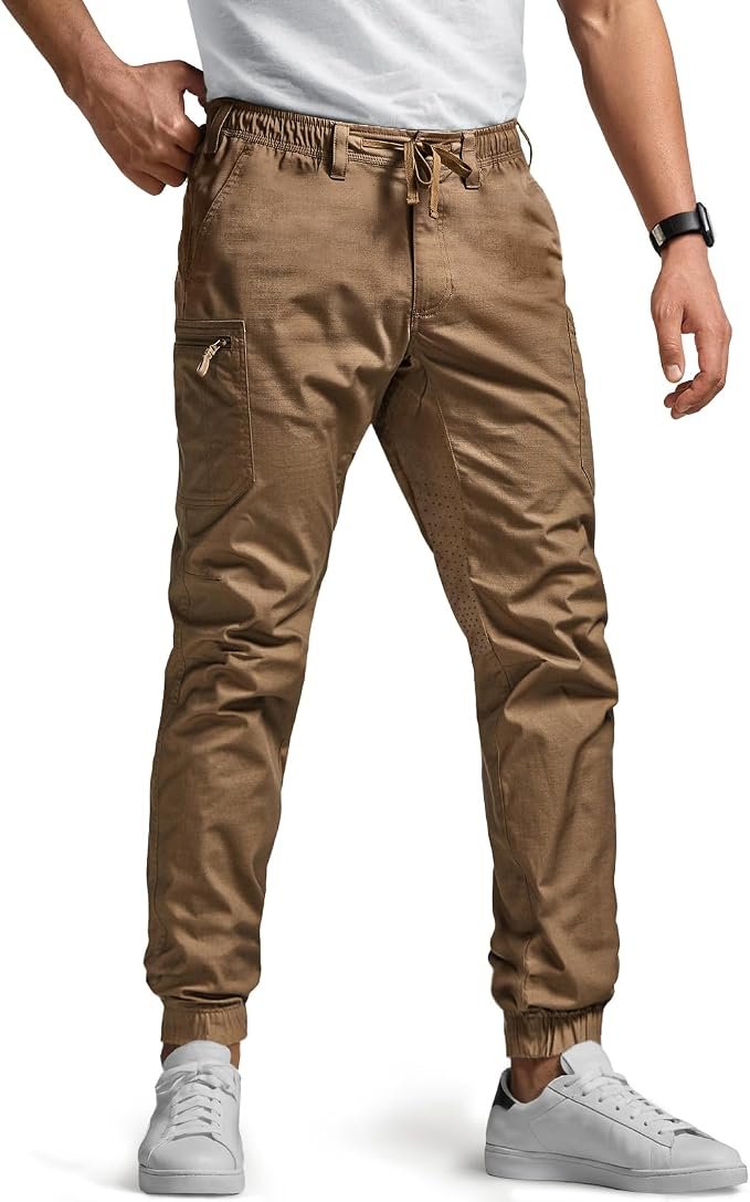 Men's Cargo Joggers - Navy - Image 5