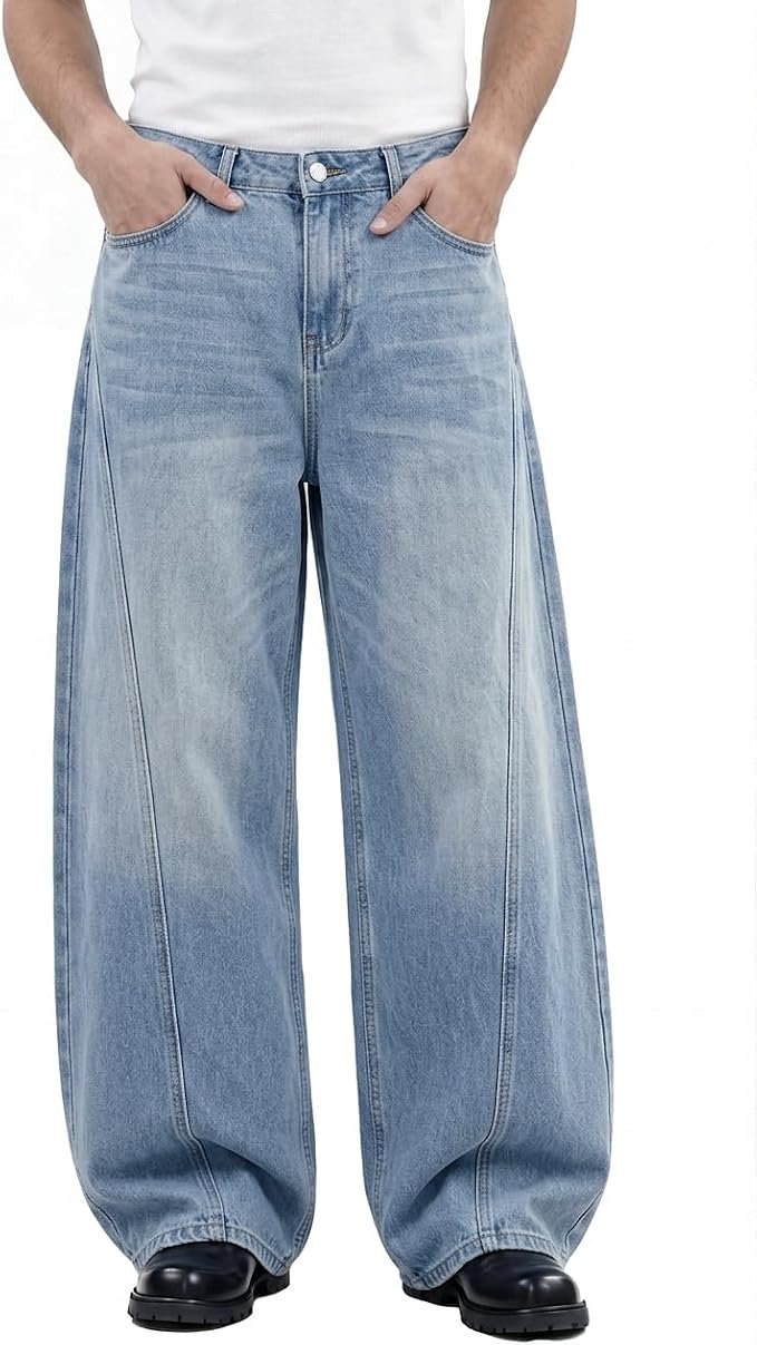 Men's Relaxed Jeans - Black - Image 2