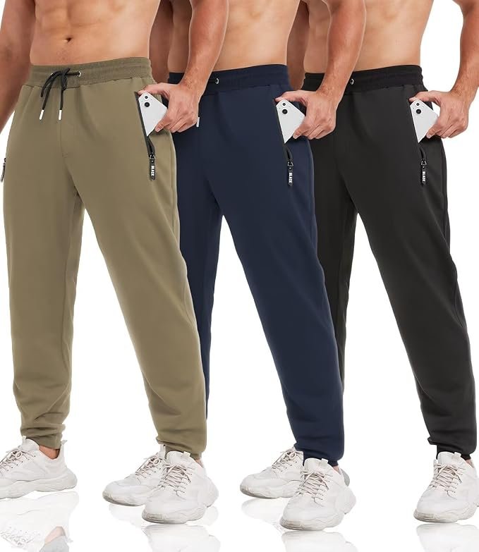 Men's Tapered Joggers - Black - Image 3