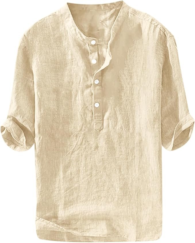 Men's Linen Shirt - Grey