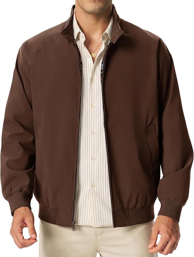 Men's Harrington Jacket - Grey - Image 6