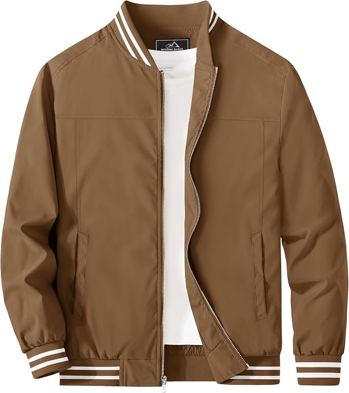 Men's Bomber Jacket - Navy - Image 4