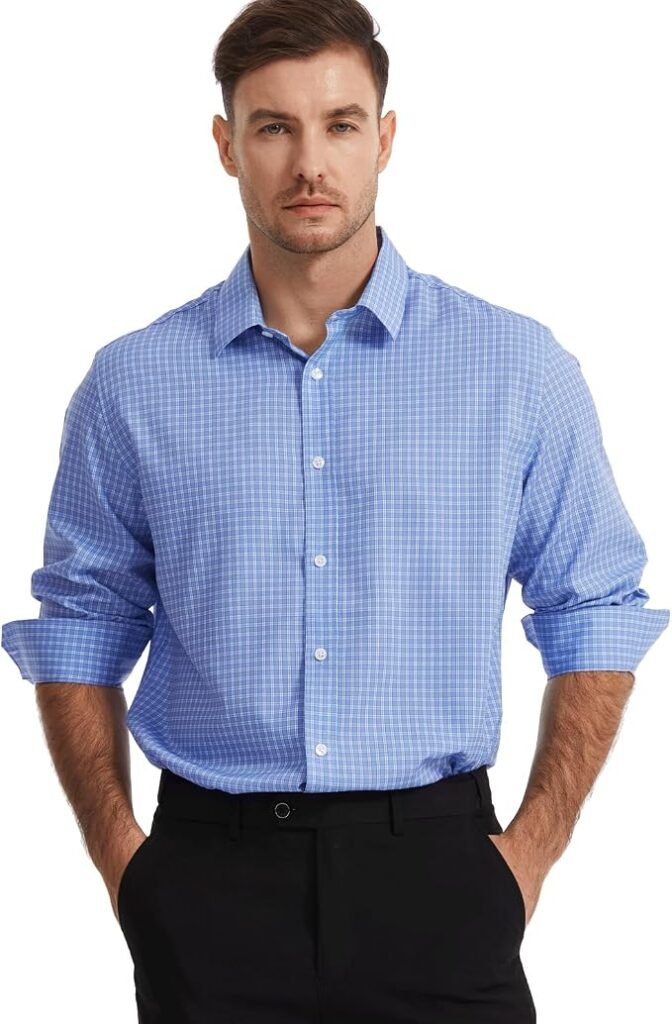Men's Plaid Shirt - Black