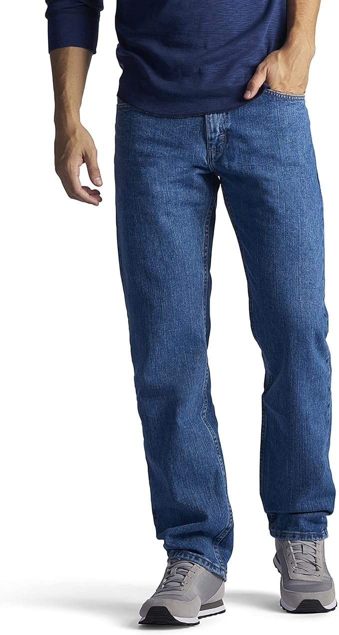 Men's Straight Jeans - Black - Image 3