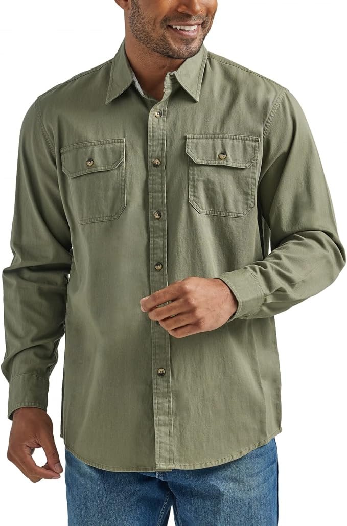 Men's Twill Shirt - Grey - Image 3