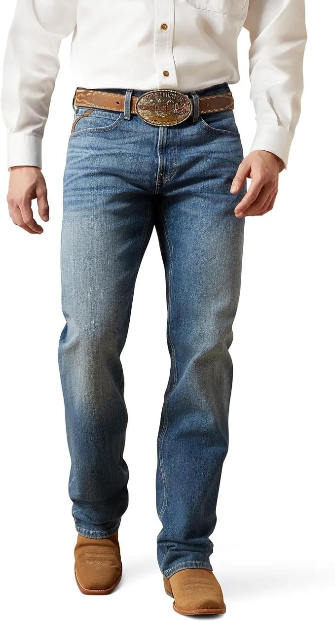 Men's Bootcut Jeans - Grey - Image 3