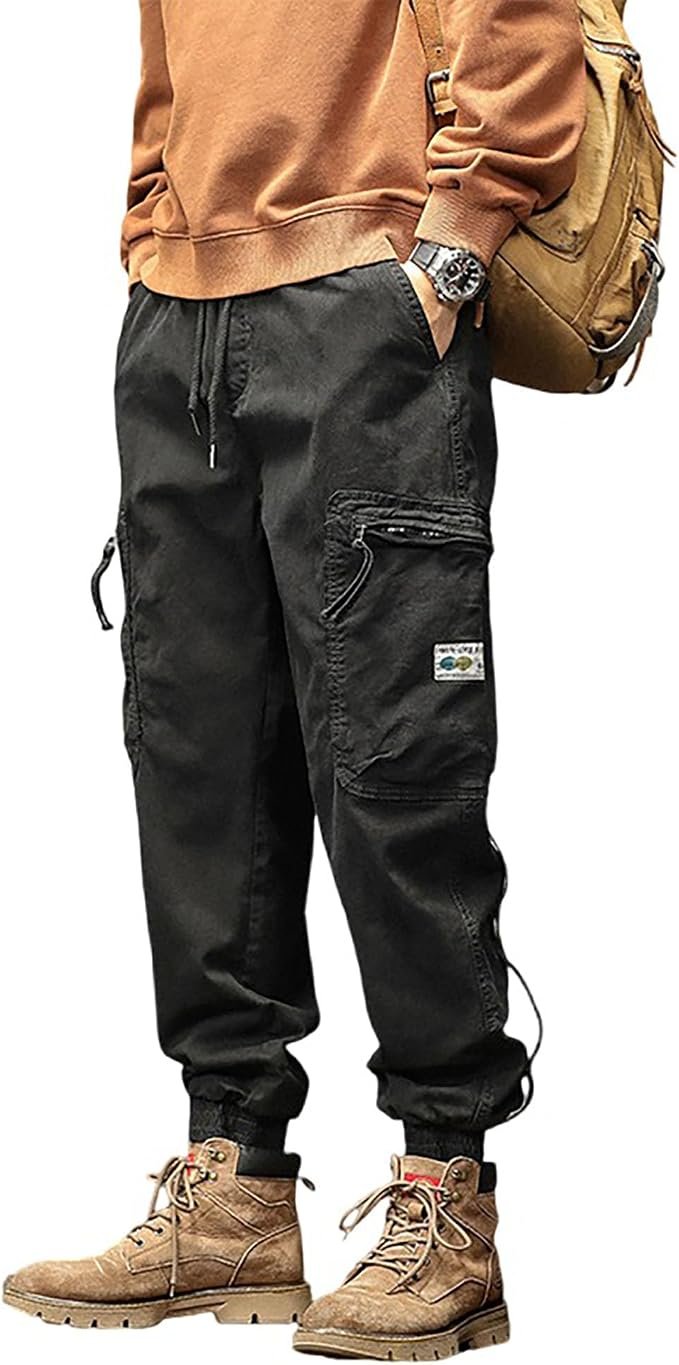 Men's Cargo Joggers - Grey