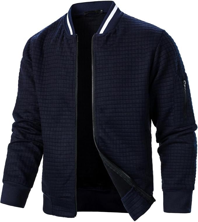 Men's Bomber Jacket - Grey