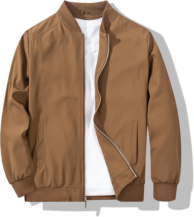 Men's Bomber Jacket - Grey - Image 6