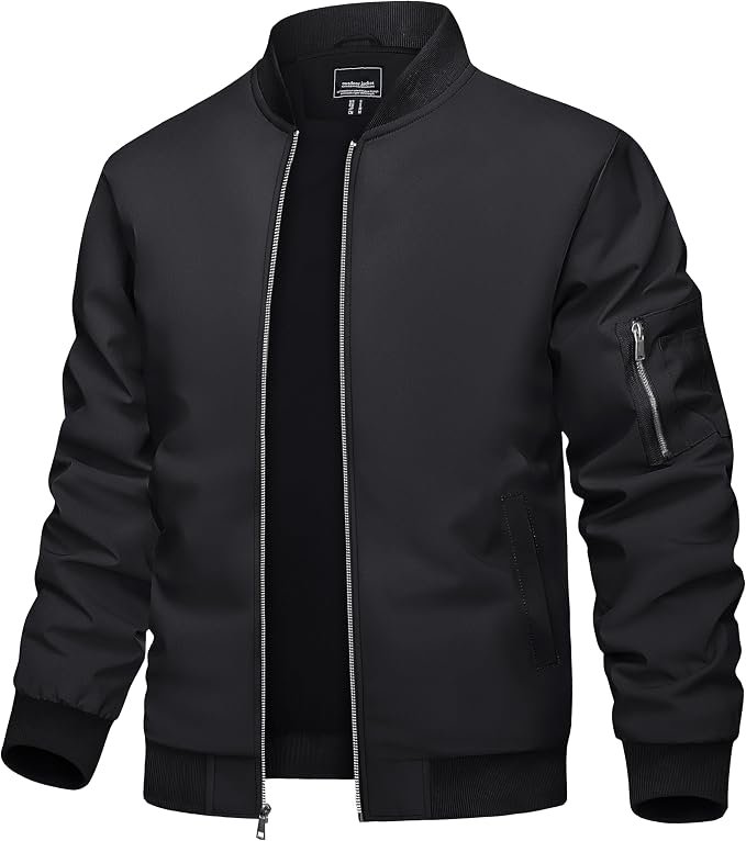Men's Bomber Jacket - Navy - Image 2