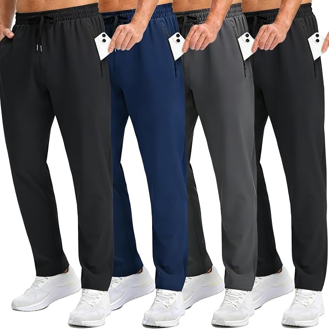 Men's Zip Pocket Joggers - Black - Image 6