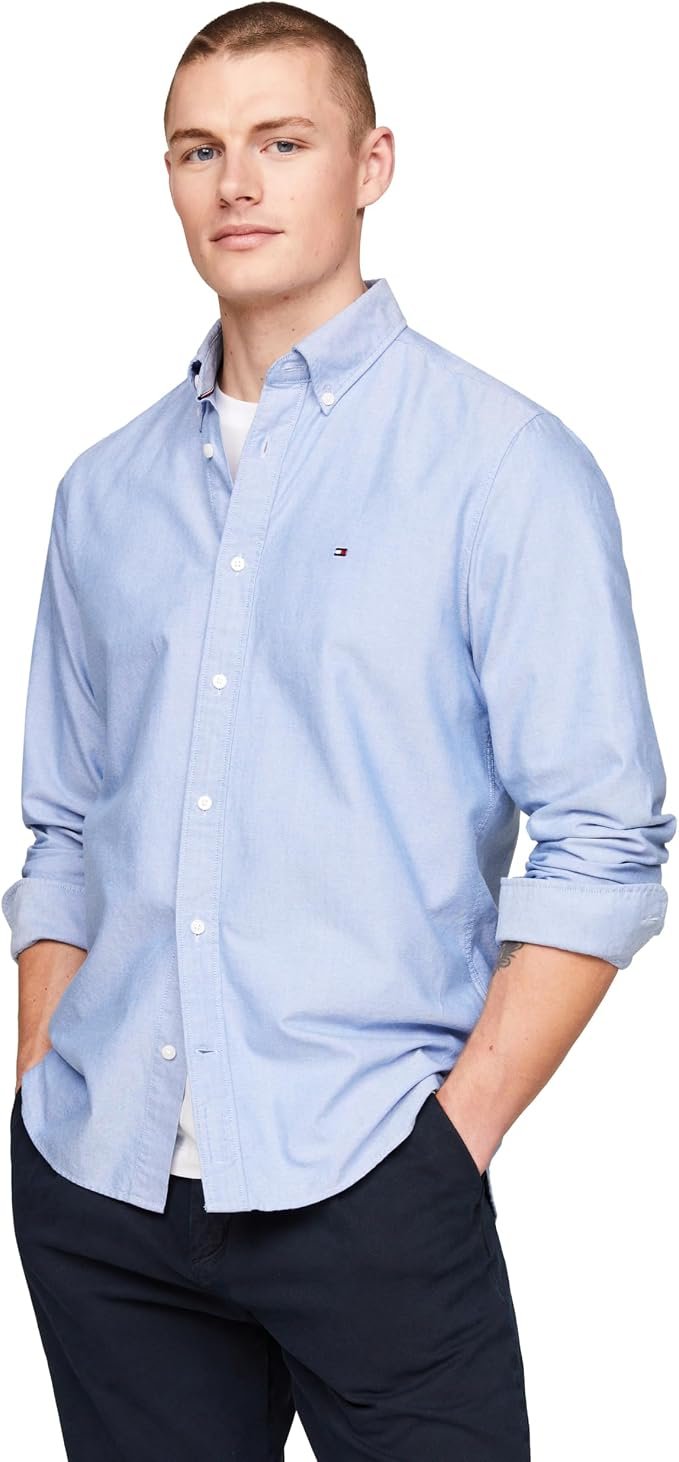 Men's Oxford Polo Shirt - Navy - Image 2