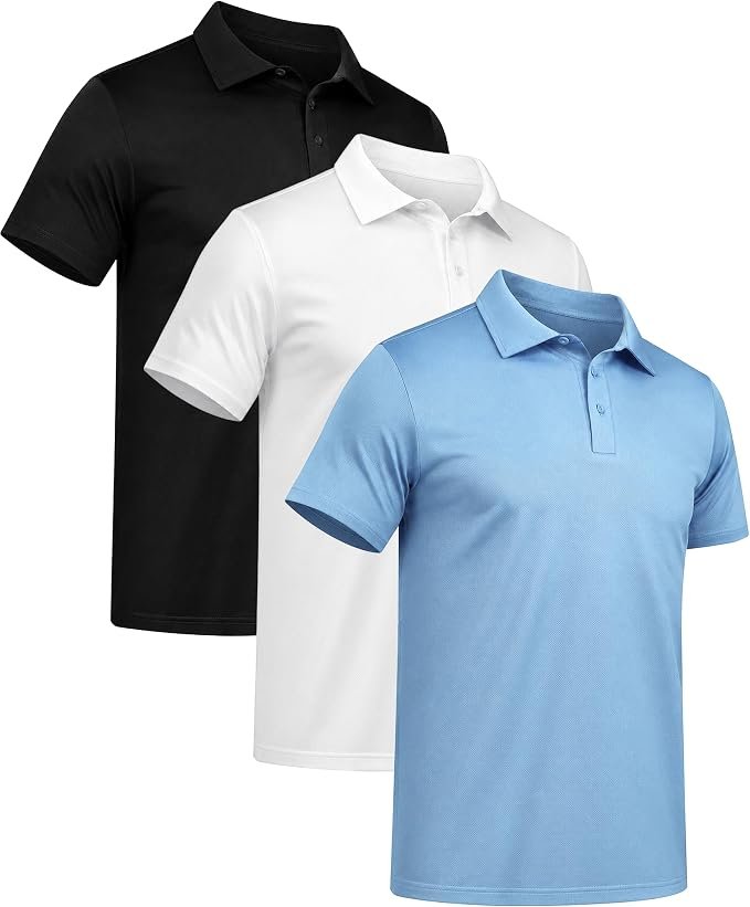 Men's Mesh Polo Shirt - Grey