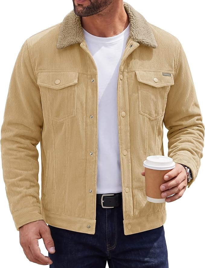 Men's Trucker Jacket - Navy - Image 3