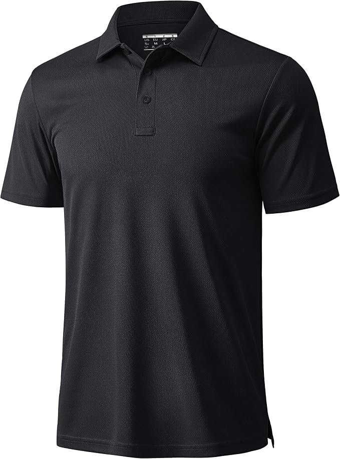 Men's Performance Polo Shirt - Black - Image 4