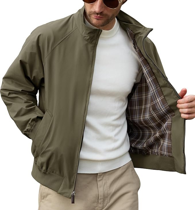 Men's Harrington Jacket - Navy - Image 2