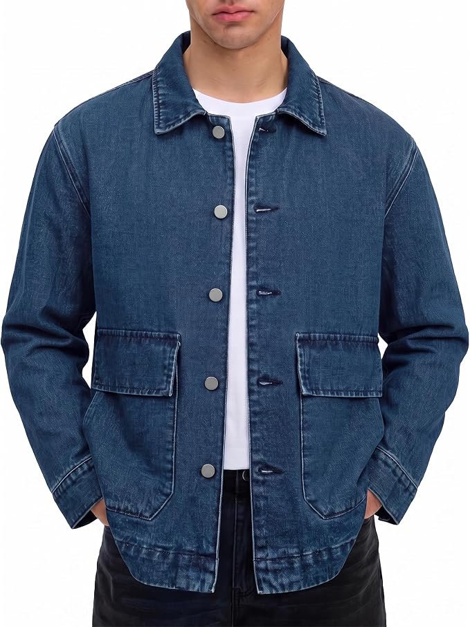 Men's Denim Jacket - Black