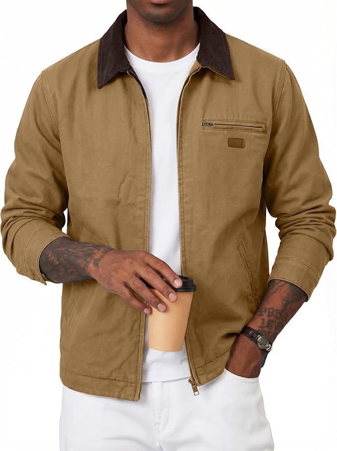 Men's Utility Jacket - Grey - Image 6