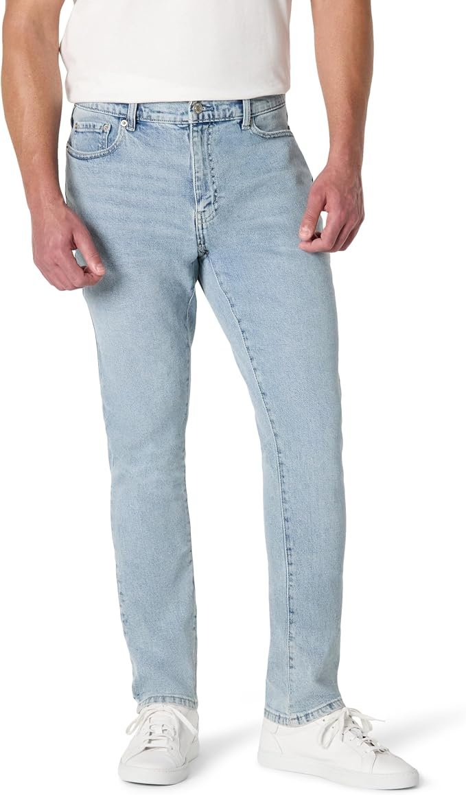 Men's Tapered Jeans - Navy - Image 7