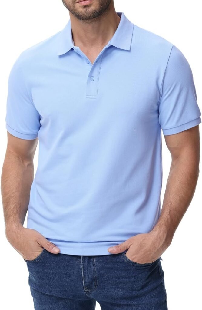 Men's Pique Polo Shirt - Navy