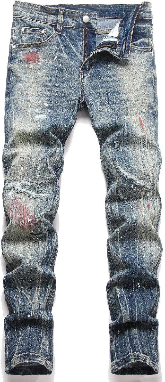 Men's Straight Jeans - Black - Image 4