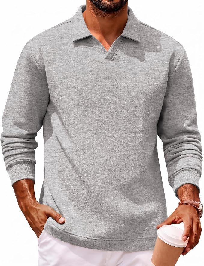 Men's Heavyweight Polo Shirt - Grey