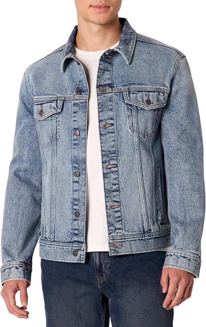 Men's Denim Jacket - Black - Image 6